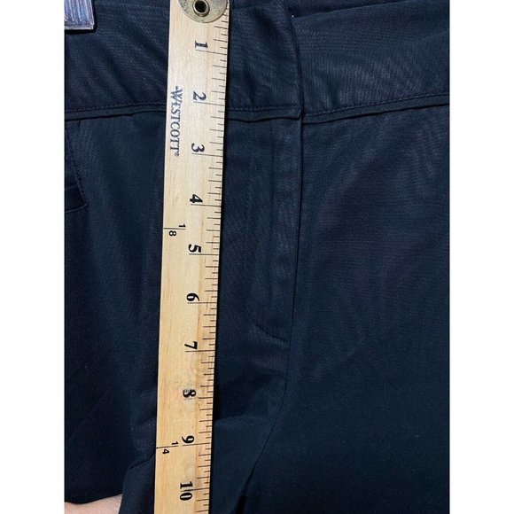 Apt 9 Maxwell Pants Womens 12 Black Chino Casual Pocketed Capris Ladies‎ 34x22. - Picture 8 of 11